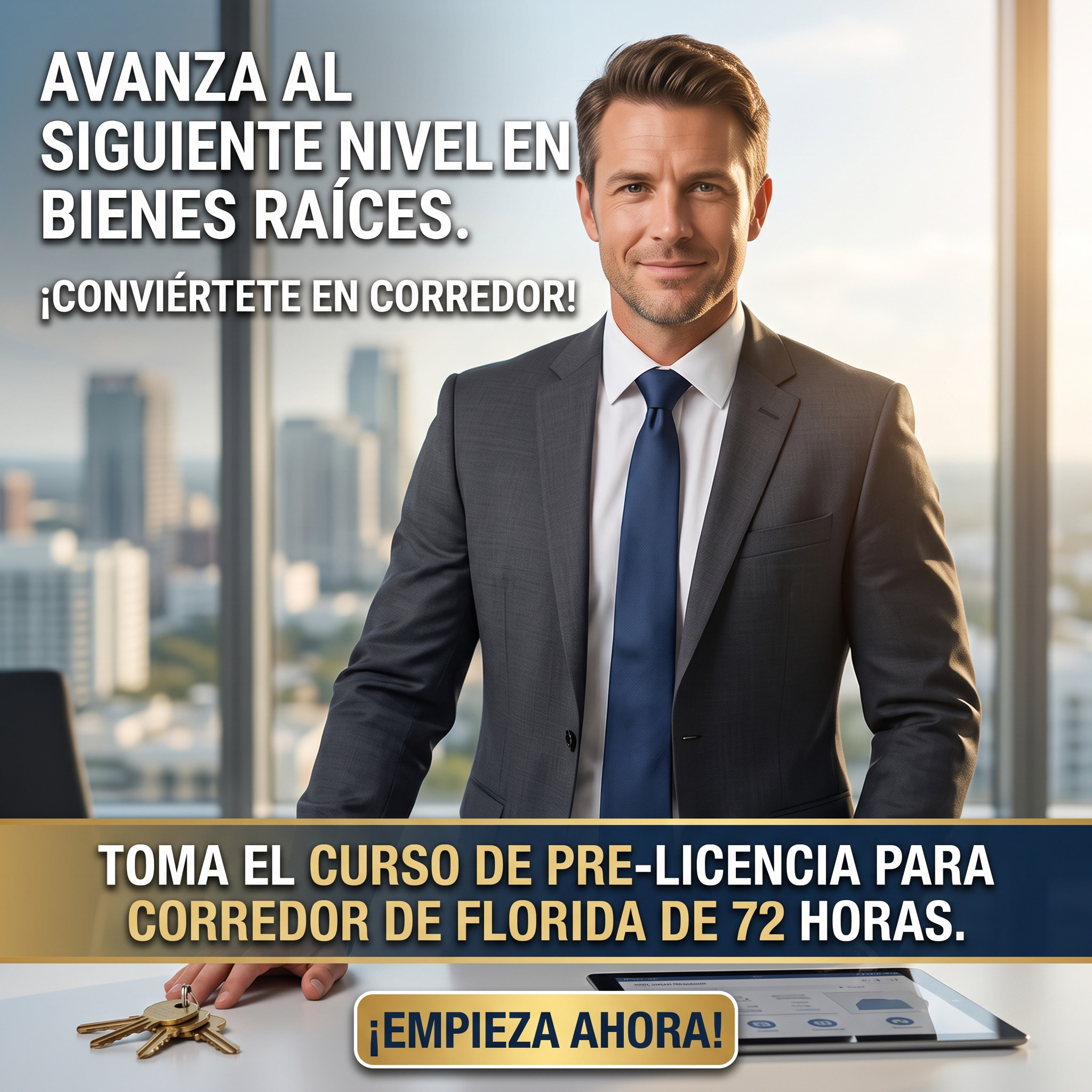 Curso de Pre-Licencia de 72 Horas para Broker Inmobiliario de Florida
