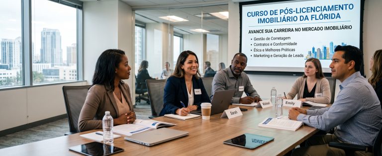 Curso de pós-licenciamento para corretores de imóveis