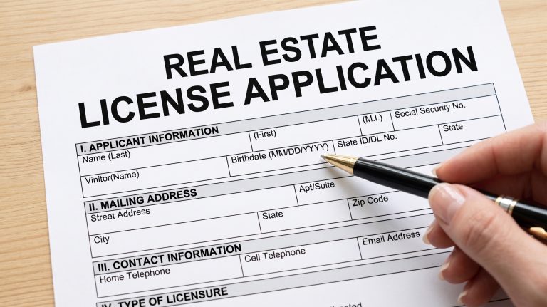 Real Estate License Application