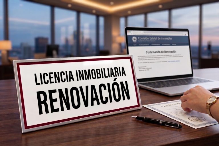 Renovación de la licencia inmobiliaria