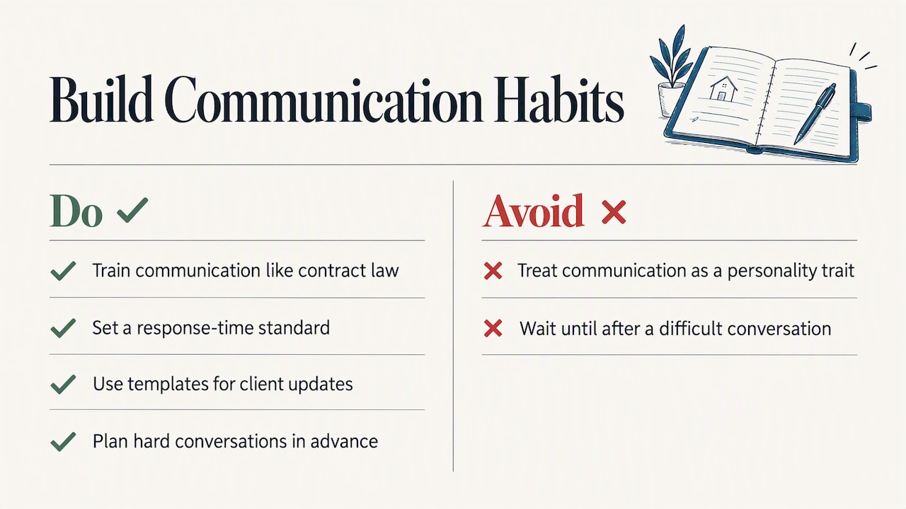 Our perspective: communication is a licensed skill — overview diagram